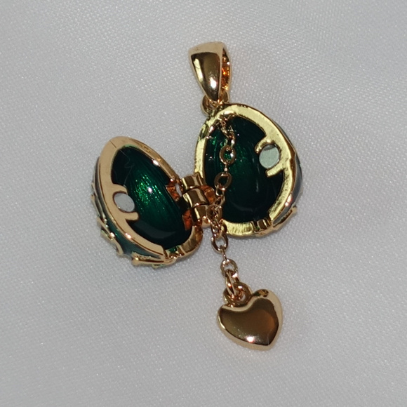 Russian Faberge Style Egg Locket/Pendant - Picture 6 of 8